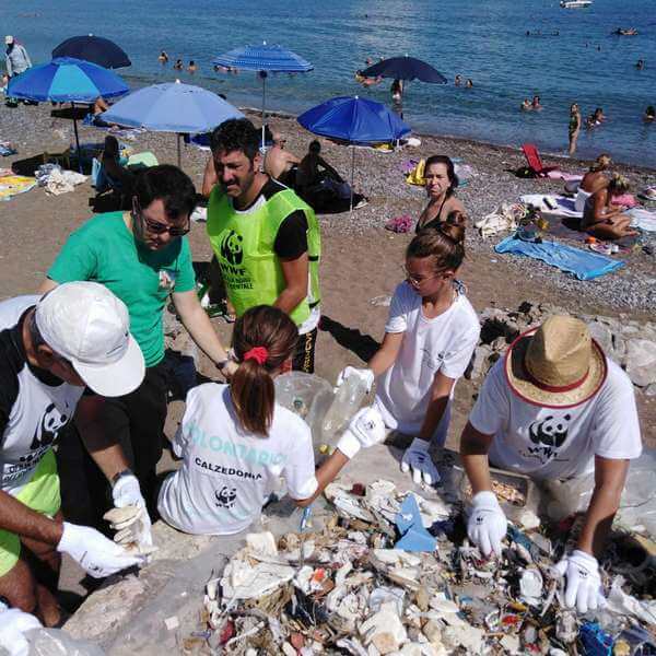 Giornata Plastic Free I Volontari Del Wwf Puliscono La Spiaggia