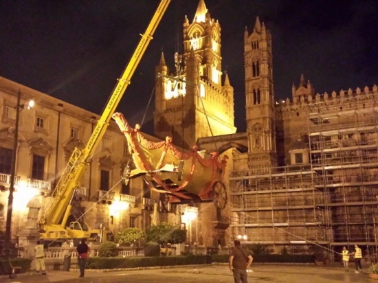 Spostamento carro santa Rosalia