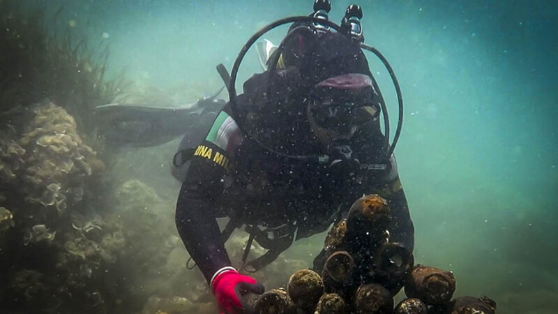 Palombari del Comsubin fanno esplodere 20 ordigni